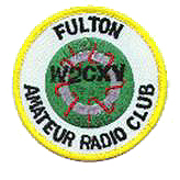 Fulton Amateur Radio Club logo embroidered on a patch